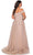 La Femme - 28950 Embroidered Off Shoulder High Slit Gown Evening Dresses