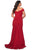 La Femme - 28963 Off-Shoulder Jersey Trumpet Dress Evening Dresses