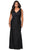 La Femme - 29024 Ruched V-neck Jersey Fitted Dress Prom Dresses