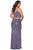 La Femme - 29026 Two-Piece Sequined High Slit Sheath Gown Evening Dresses