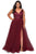 La Femme - 29045 Sequined V-Neck High Slit Gown Evening Dresses