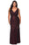 La Femme - 29046 Plunging V-Neck Sequined High Slit Gown Evening Dresses