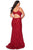 La Femme - 29063 Embellished Plunging V-neck Trumpet Dress Evening Dresses