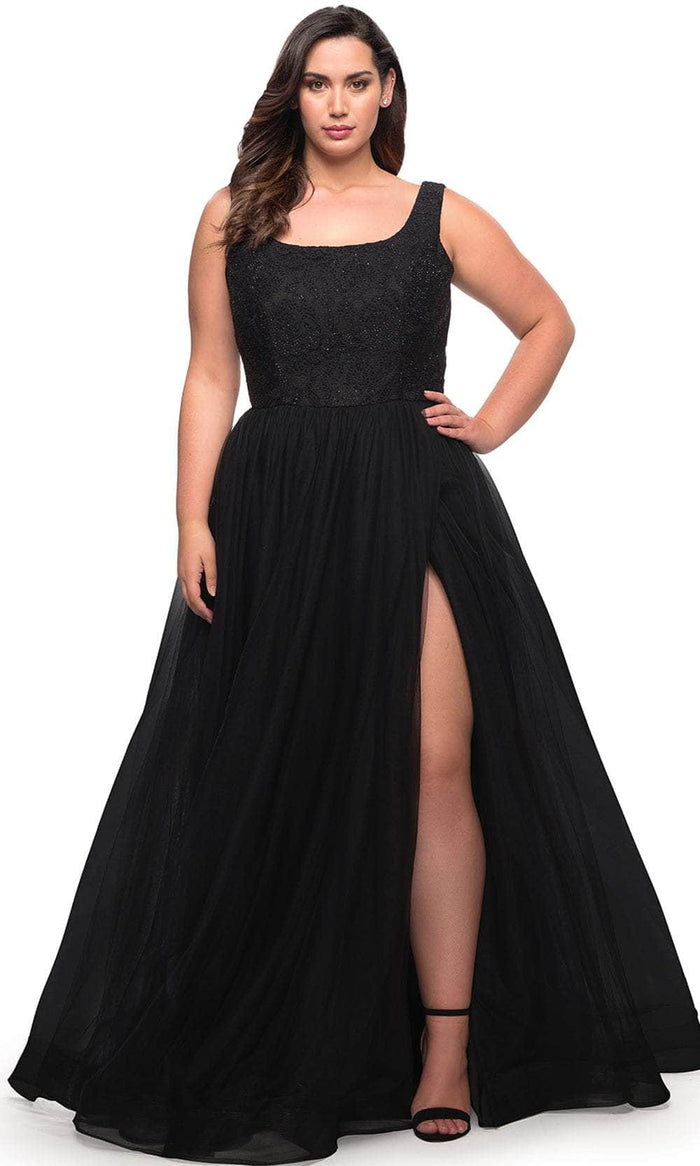 La Femme 29070 - Scoop Neck A-Line Prom Dress – Couture Candy