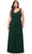 La Femme 29075 - Ruched Sleeveless Prom Gown Special Occasion Dress 12W / Emerald