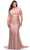 La Femme 29132 - Off Shoulder Mermaid Dress Special Occasion Dress 12W / Mauve
