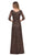 La Femme - 29195 Sequin Appliqued Sheath Long Gown Mother of the Bride Dresses