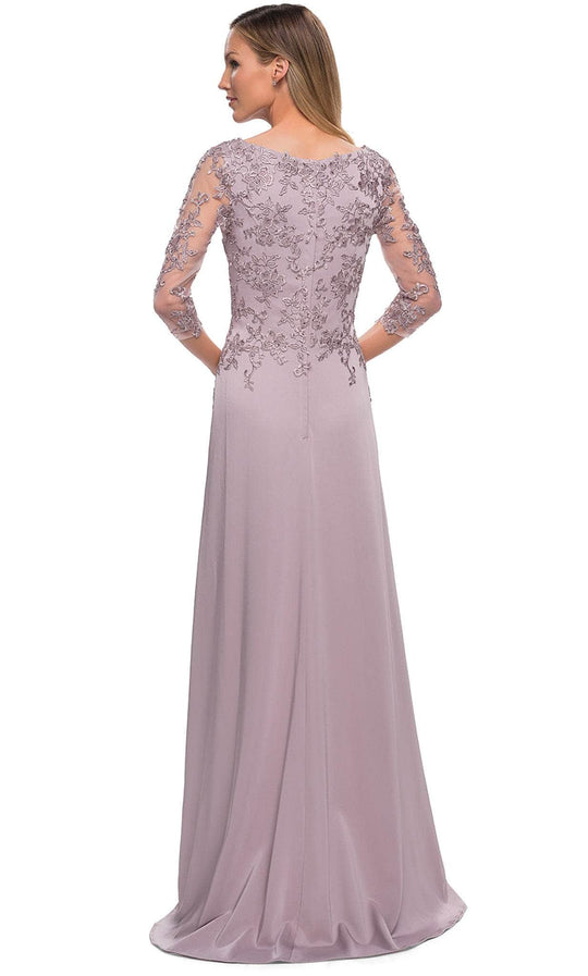 La Femme - 29251 Embroidered A-line Mother of the Bride Gown