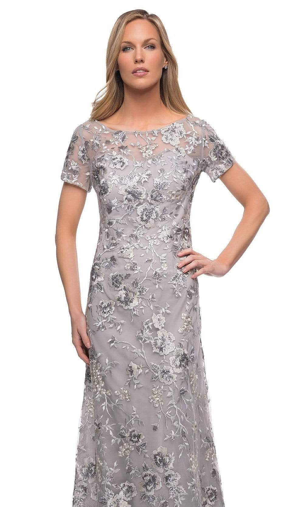 La Femme - 29281 Floral Embroidered A-line Mother of the Groom Gown ...
