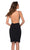La Femme - 29312 Halter Open Back Jersey Short Dress Homecoming Dresses