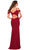 La Femme - 29358 Scoop Neck Ruche Ornate Cutout Long Dress Prom Dresses