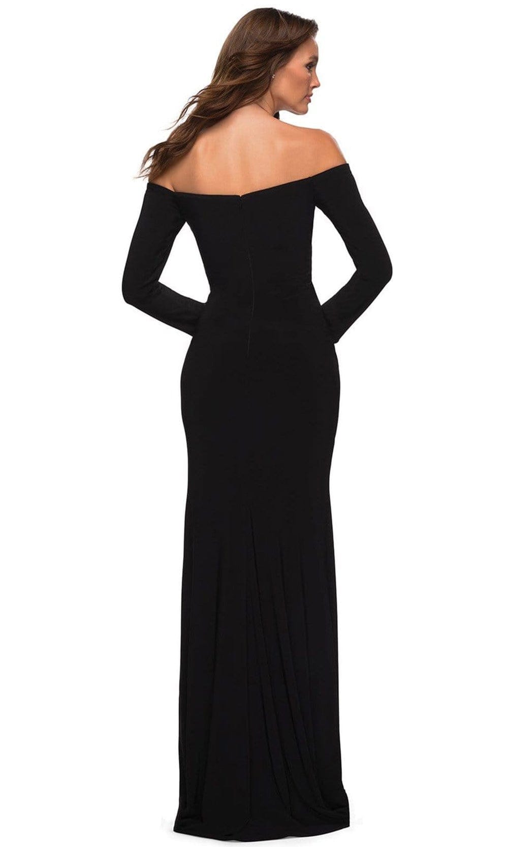 La Femme - 29377 Semi-sweetheart Bodycon Slit Gown – Couture Candy