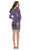 La Femme - 29390 Plunge V-Neck Long Sleeve Sequin Cocktail Dress Homecoming Dresses