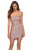 La Femme - 29410 Ruched Strapless Sequined Homecoming Dress Homecoming Dresses 00 / Rose Gold