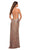 La Femme - 29438 Spaghetti Strap Wrap Sequin Gown Special Occasion Dress