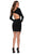La Femme - 29487 Long Sleeve V Neck Faux Wrap Homecoming Dress Homecoming Dresses