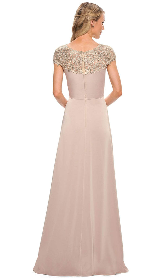 La Femme - 29511 Bateau A-Line Evening Dress