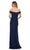 La Femme - 29541 Off Shoulder Column Evening Dress Mother of the Bride Dresses