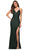 La Femme - 29642 Sequined Plunging V Neck Sheath Dress Evening Dresses 00 / Emerald