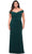 La Femme 29663 - Ruched Off Shoulder Prom Dress Special Occasion Dress 12W / Dark Emerald