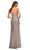 La Femme - 29675 Ruched Sequin Gown with Slit Special Occasion Dress