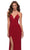 La Femme - 29708 Lace Up Back High Slit Jersey Dress Special Occasion Dress