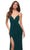 La Femme - 29708 Lace Up Back High Slit Jersey Dress Evening Dresses