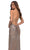 La Femme - 29741 Ruche-Ornate Sequined High Slit Dress Evening Dresses