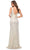 La Femme - 29759 Ruffle-Trimmed Shimmer High Slit Dress Evening Dresses