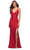 La Femme - 29785 Plunging V Neck Jersey Trumpet Dress Evening Dresses