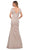 La Femme - 29805 Modified V-Neck Trumpet Evening Dress Mother of the Bride Dresses