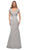 La Femme - 29805 Modified V-Neck Trumpet Evening Dress Mother of the Bride Dresses