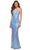 La Femme - 29871 Sequin V Neck Sheath Gown Prom Dresses