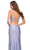 La Femme - 29899 Rhinestone Studded High Slit Dress Evening Dresses