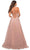 La Femme - 29920 Beaded V Neck A-line Gown Prom Dresses