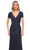 La Femme 29926 - Short Sleeved Ruched A Line Dress Special Occasion Dress
