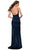 La Femme - 29945 Stretch Satin Scoop Neck Sheath Dress Special Occasion Dress