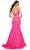 La Femme - 29967 Two Piece Floral Lace Trumpet Prom Dresses