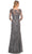 La Femme 29976 - Embroidered Sheer Lace Sheath Dress Mother of the Bride Dresses
