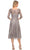 La Femme 29993 - Sparkly Embroidered Tea Length Dress Special Occasion Dress