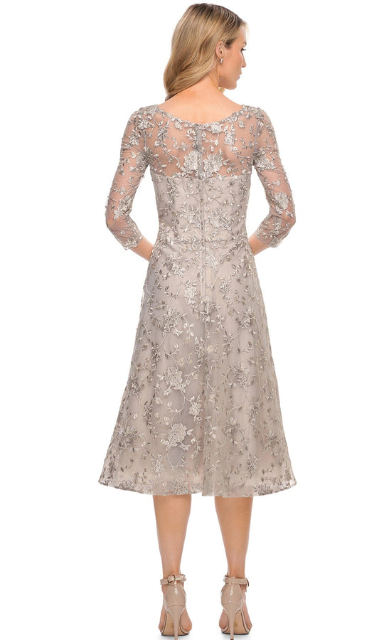 La Femme 30004 - Laced A Line Dress