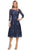 La Femme 30005 - Embroidered Tea Length Dress Special Occasion Dress