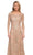 La Femme 30021 - Embroidered Sheer Lace Sheath Dress Special Occasion Dress