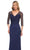La Femme 30028 - Beaded Lace Sleeve Ruffled Long Dress Special Occasion Dress
