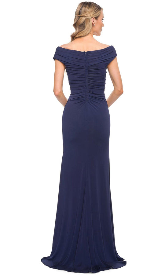 La Femme 30040 - Shirred Bodice A Line Dress
