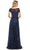La Femme 30122 - Glimmering Short Sleeve Beaded Gown Special Occasion Dress