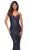 La Femme - 30150 Sequined V Neck Open Back Dress Prom Dresses