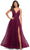 La Femme - 30180 Spaghetti Strap Tulle A-Line Gown Prom Dresses 00 / Dark Berry