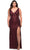 La Femme 30182 - Sequin Sleeveless Sheath Dress Special Occasion Dress 12W / Wine