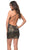 La Femme - 30247 Metallic Scoop Neck Short Dress Special Occasion Dress